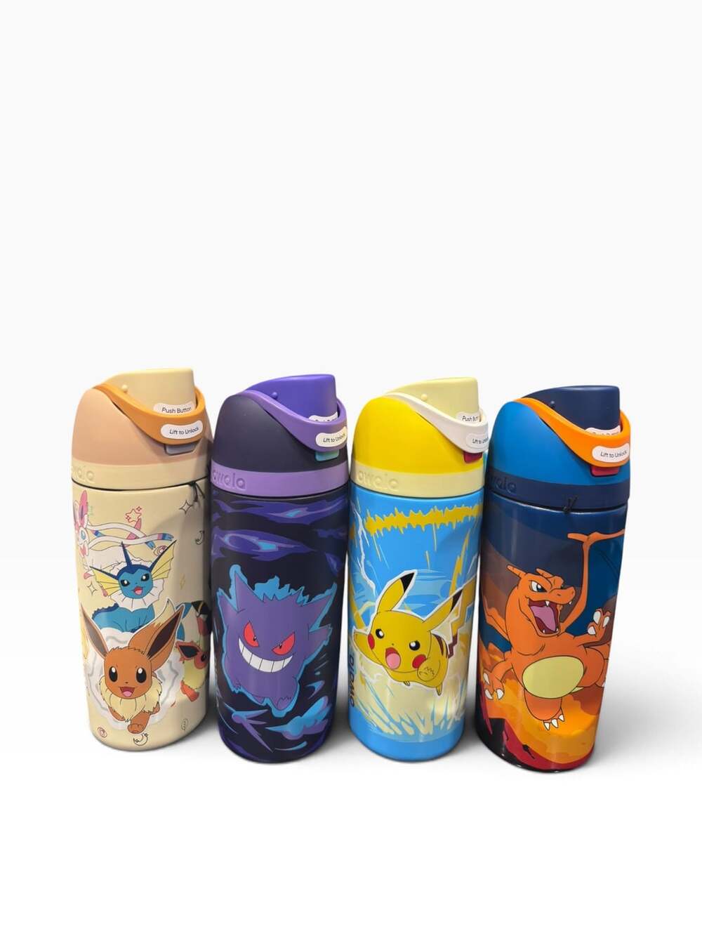 Owala Pokémon FreeSip Water Bottle 16 oz Set Of 4 New